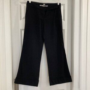 Black, Wide Leg Dress Pants